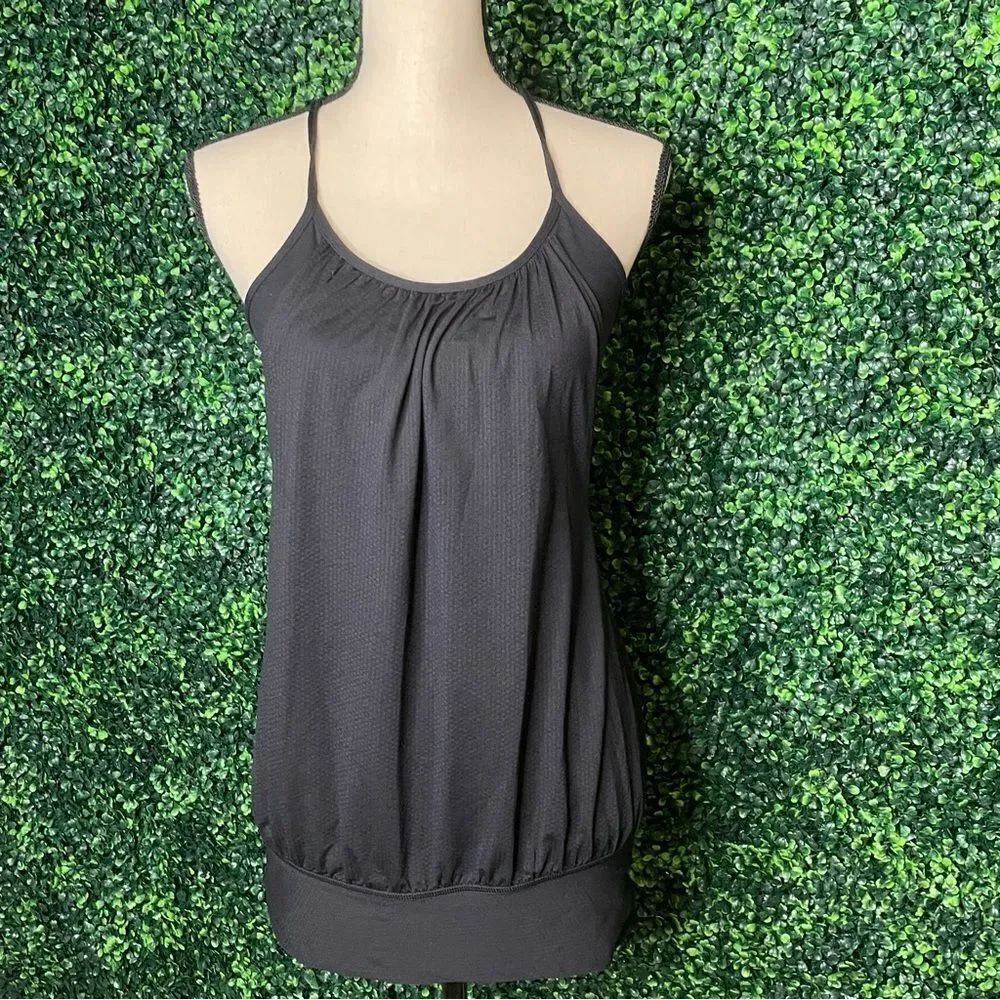 Lululemon Black No Limit Athletic Gym Tank Top Sz 6